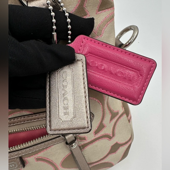 Coach Daisy Outline Signature Mia F23040 in Pink/Brown/Tan - Picture 13 of 14